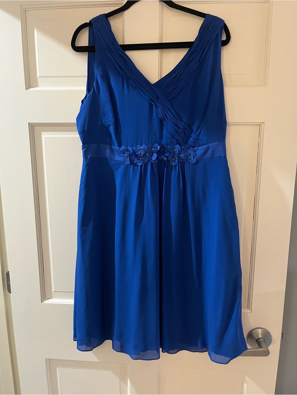 Boden Vibrant Blue V-Neck Dress